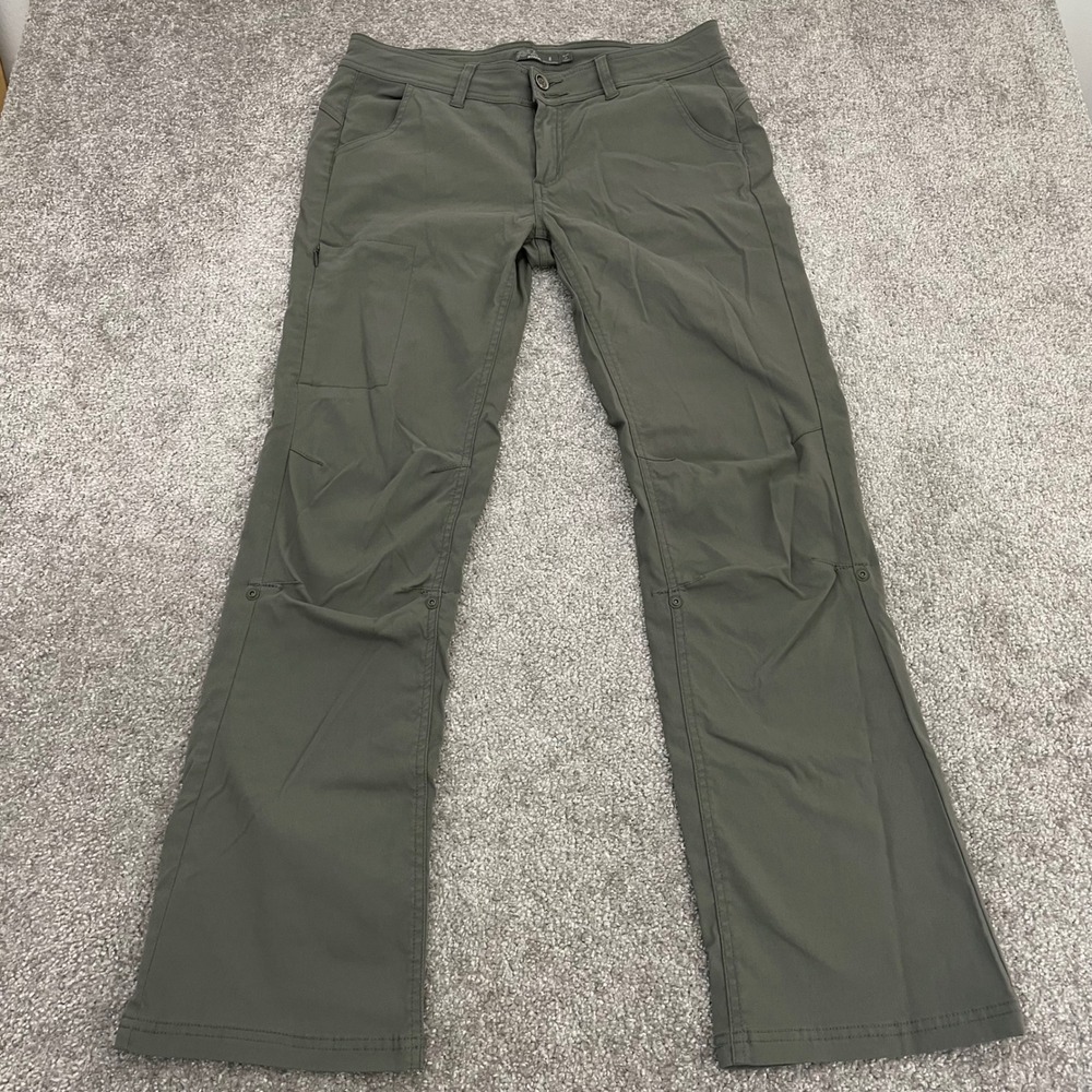 Prana Halle Pants Womens 8 Straight Leg Roll Up Hiking